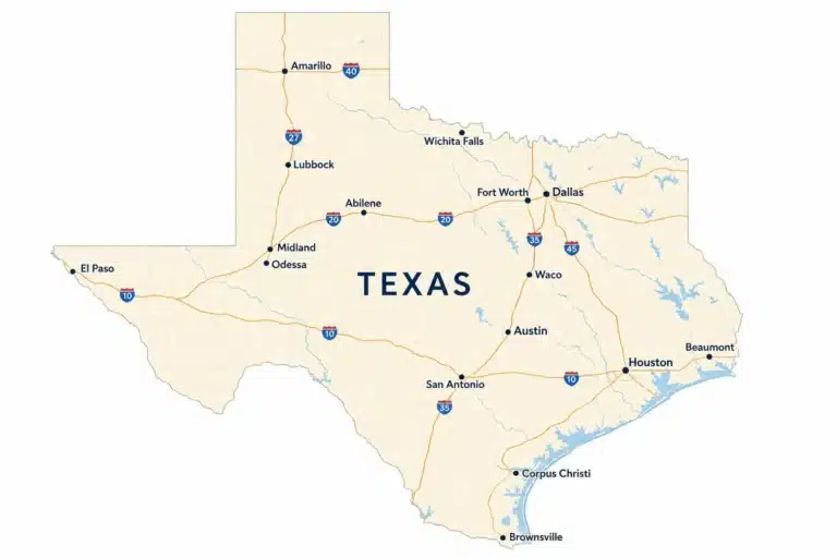 Texas Mobile Home Park Buyers Coverage Map